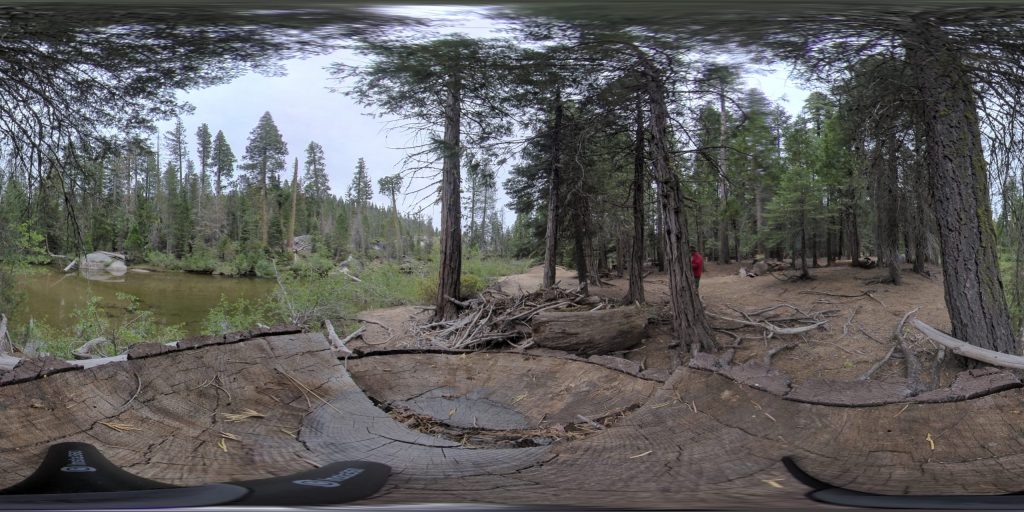 This is a 360-degree image of the backside of 24 Camp at Camp Wolfeboro