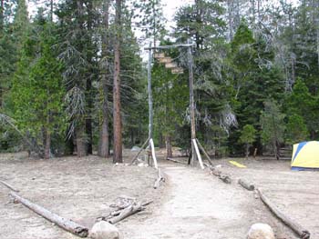 Entrance to Creekside campsite