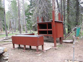 Rodeo campsite outdoor kitchen