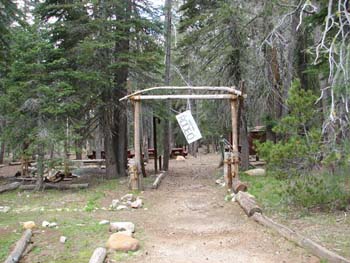 Entrance to Rodeo Campsite