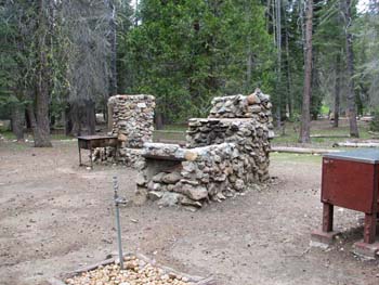 Rodeo's BBQ outdoor cooking area